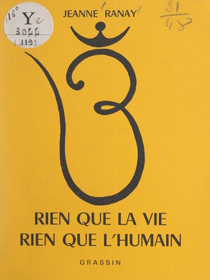 cover image of Rien que la vie, rien que l'humain